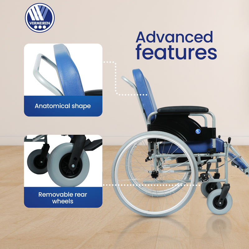 BEST Reclining Commode Wheelchair