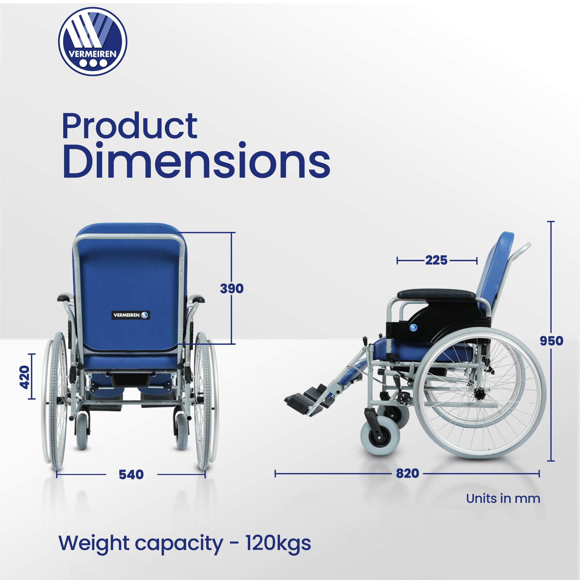 BEST Reclining Commode Wheelchair
