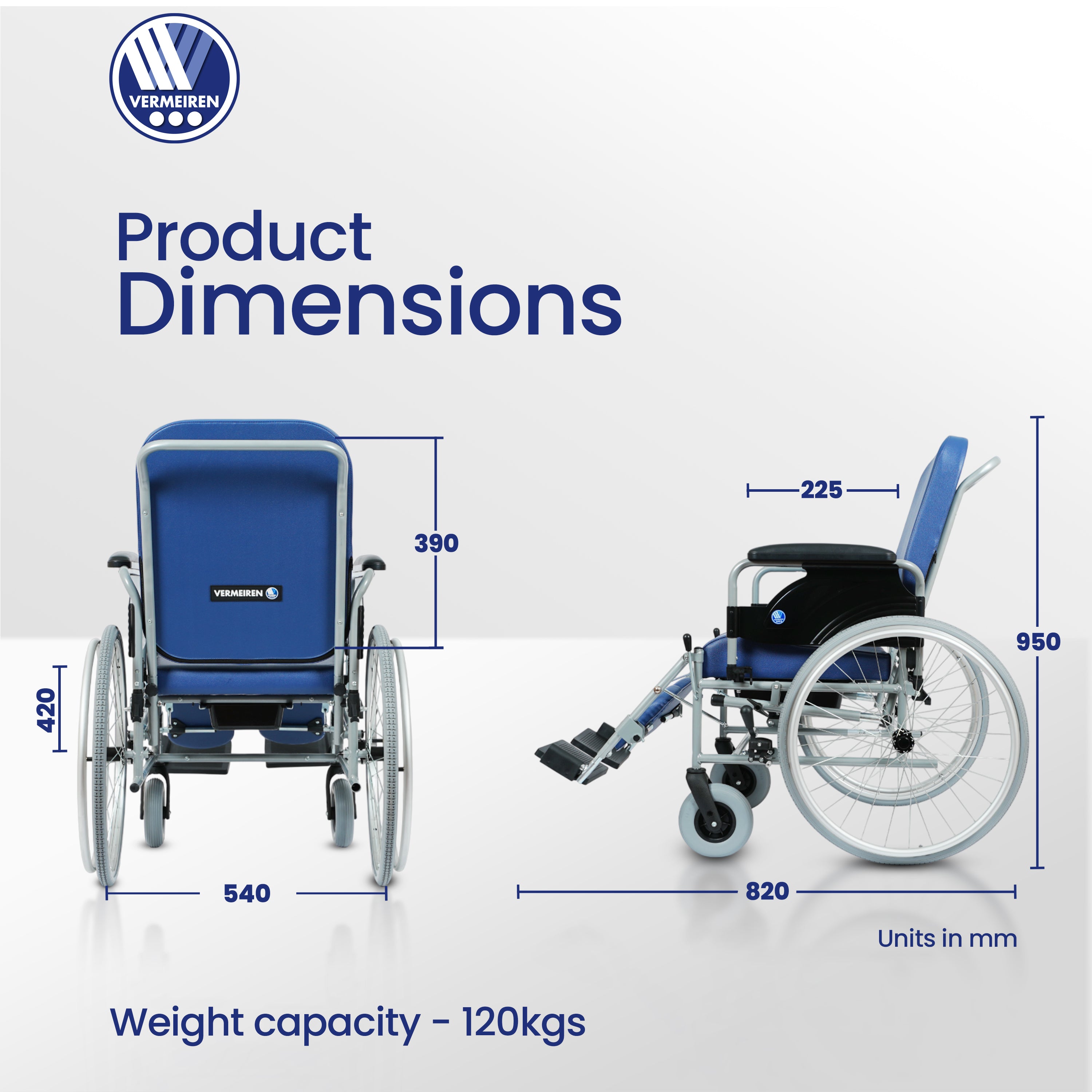 BEST Reclining Commode Wheelchair