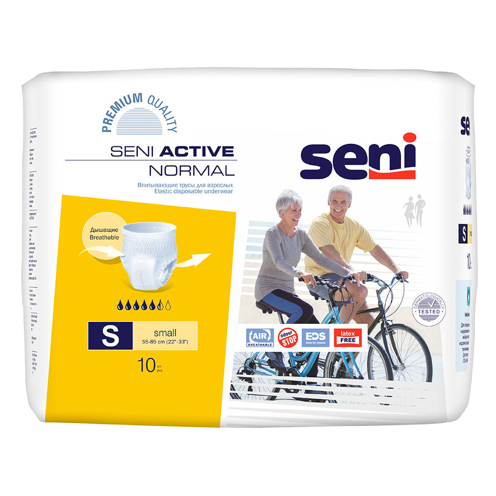 Seni Active Normal Adult Pull Ups| Pack Of 10 Pieces, Unisex - Small