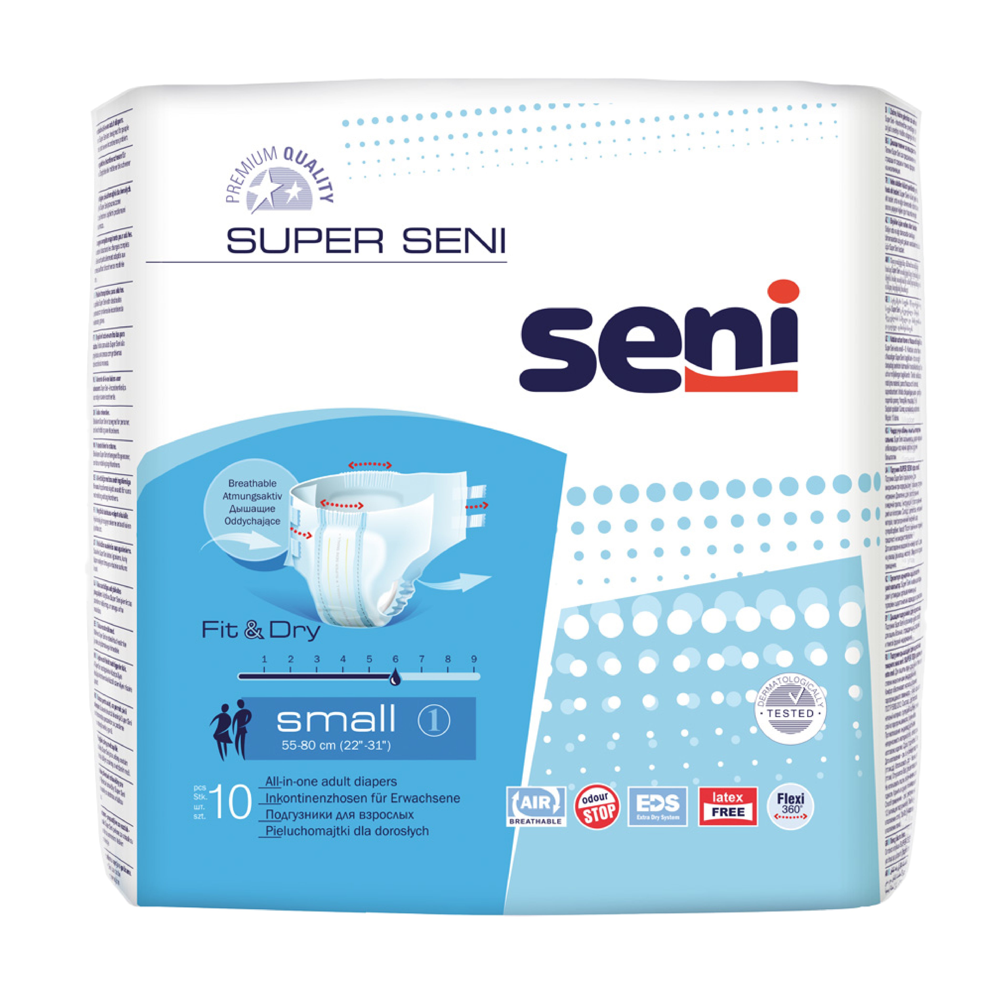 Super Seni Breathable Adult Diapers Small-10 Pieces