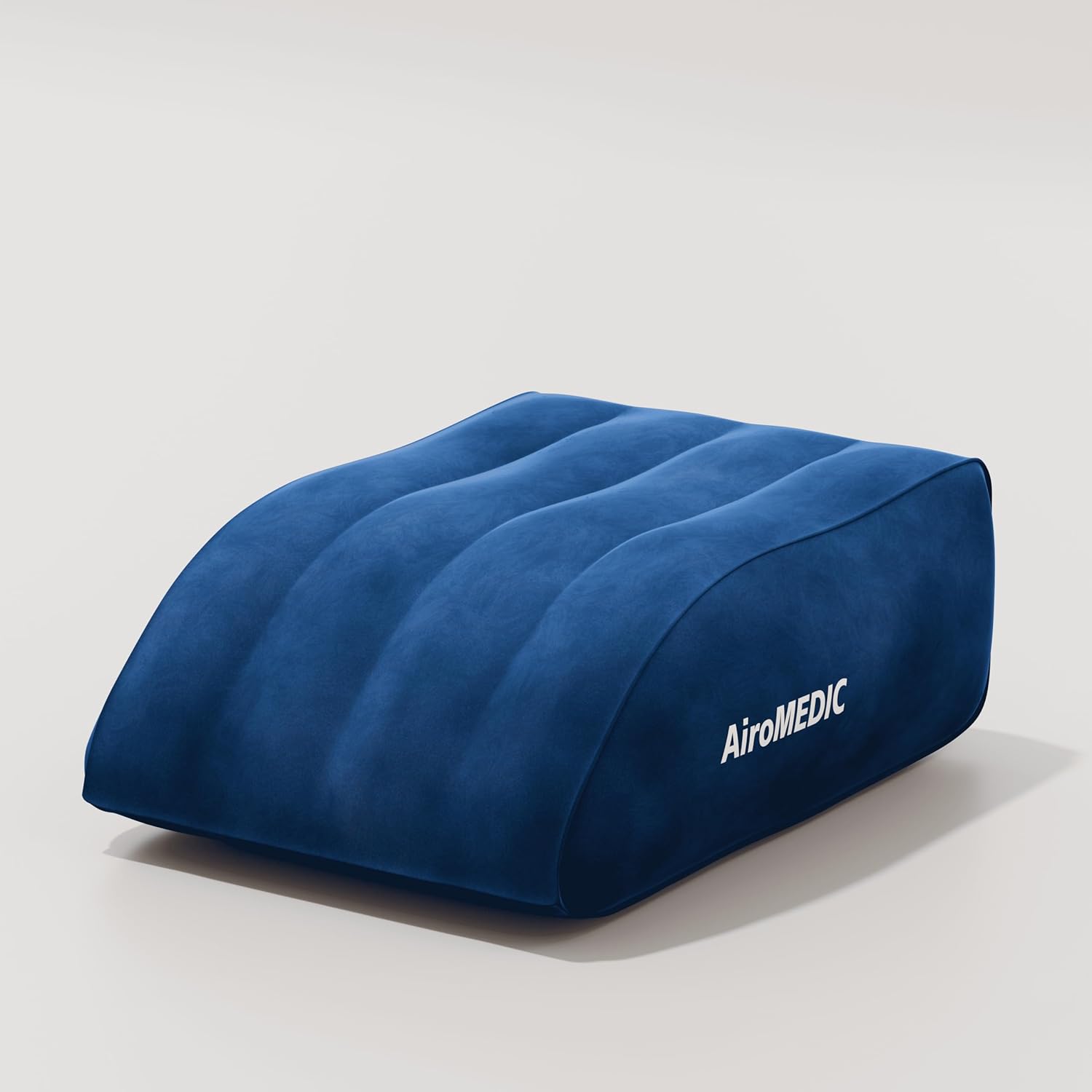 AiroMEDIC Inflatable Leg Elevation Pillow After Surgery - Portable Leg Elevation Pillow, Inflatable Wedge Leg Pillow for Sleeping, Relaxation, Circulation and Swelling (Blue)