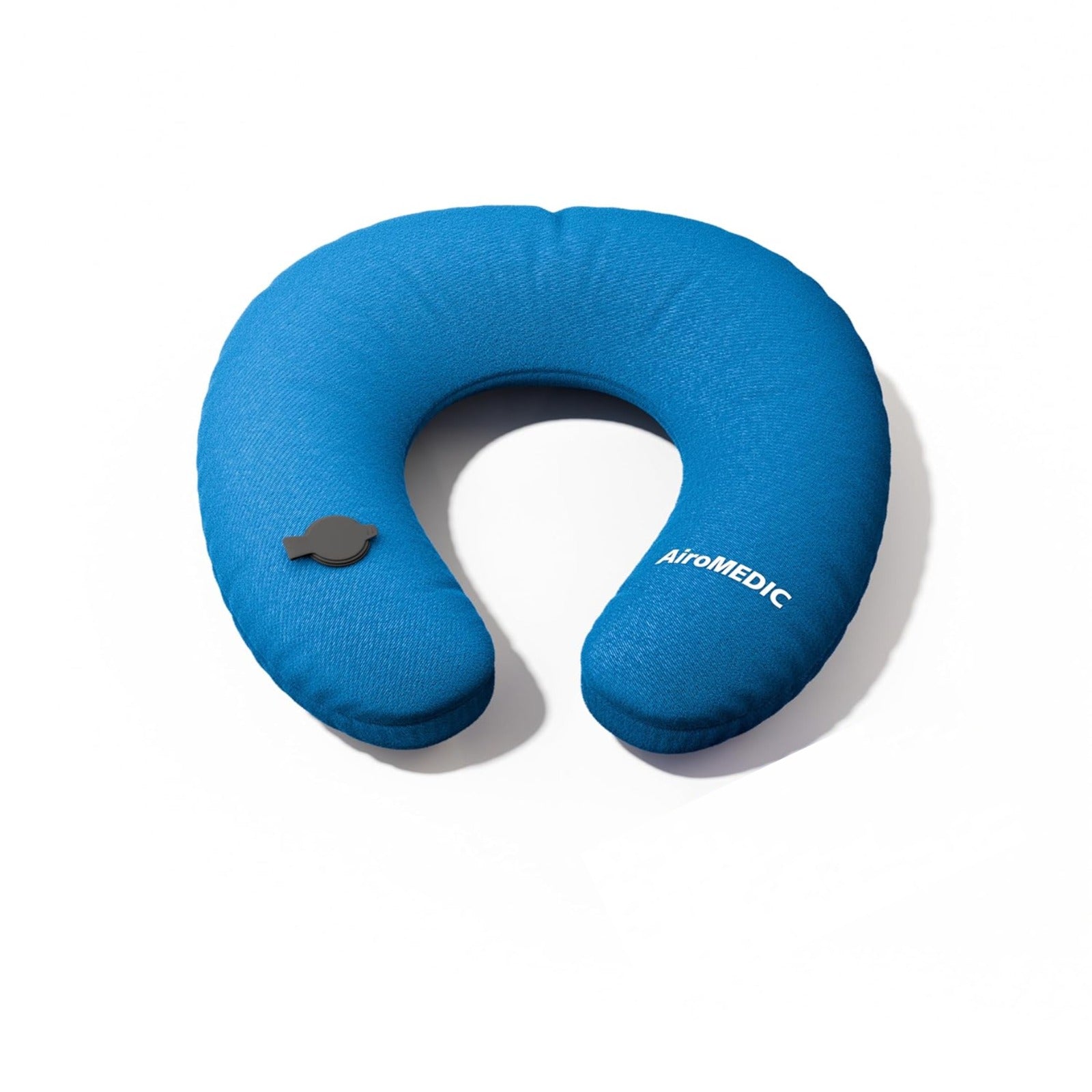 Air Filled Neck Pillow for Travelling Airplane Travel Pillow Comfortable Head Rest Neck Holder Pillow (Blue)