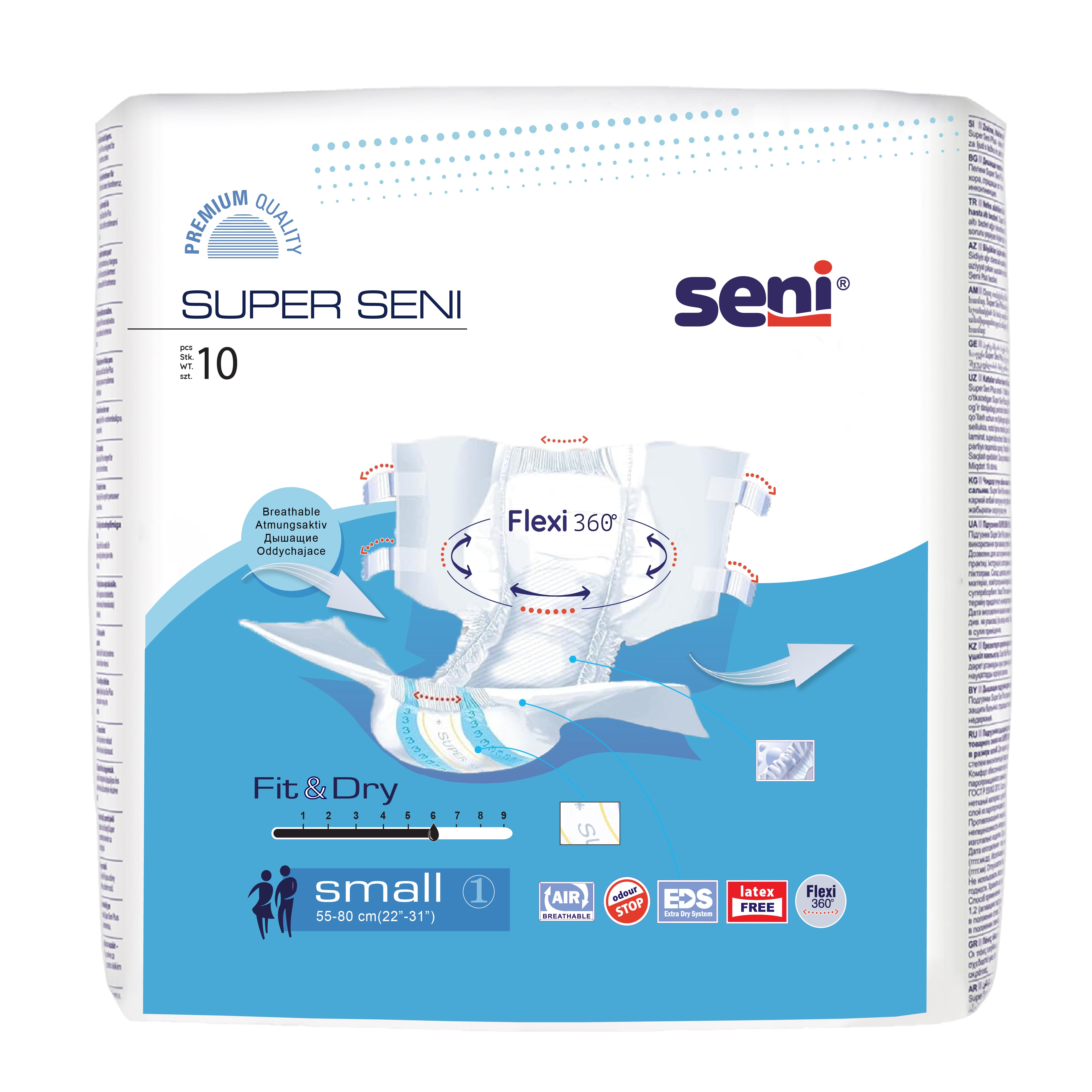 Super Seni Breathable Adult Diapers Small-10 Pieces