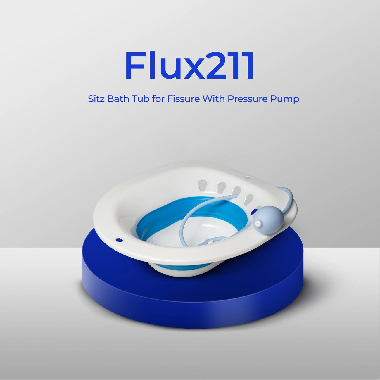 FluX211 Sitz Bath Tub for Fissure With Pressure Pump