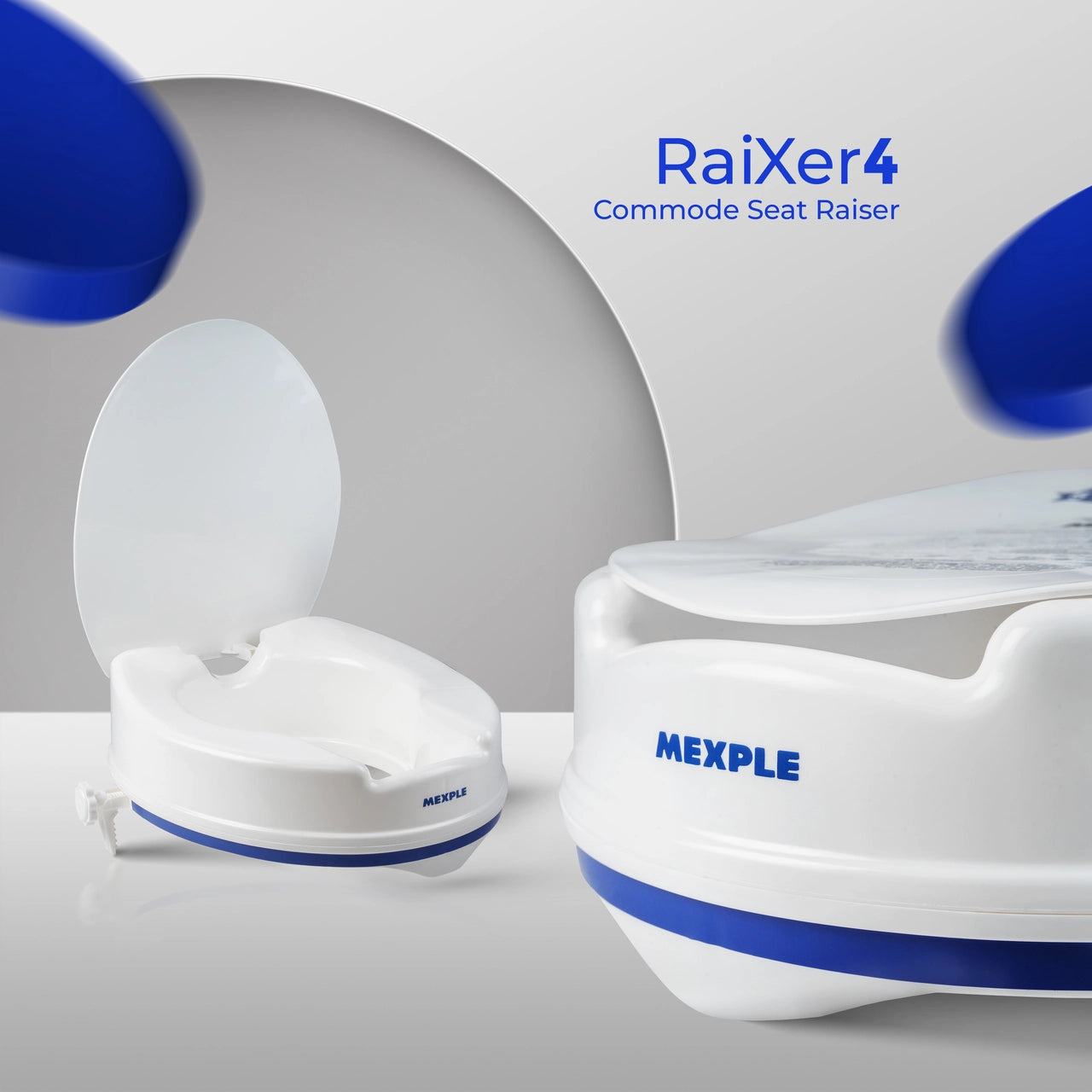 RaiXer4 Raised Toilet Seat 4 Inches