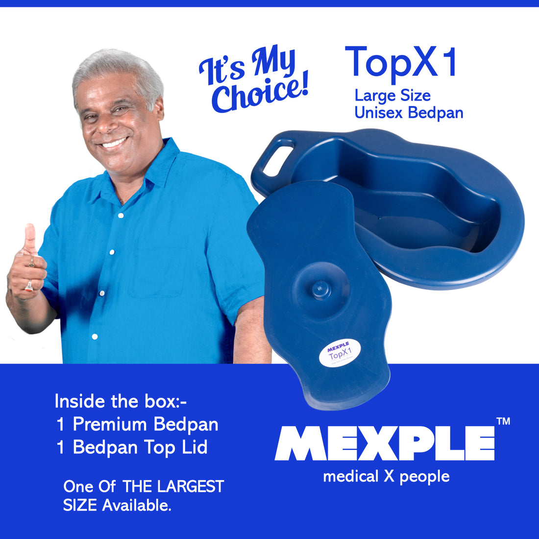 TopX1 Open Bedpan