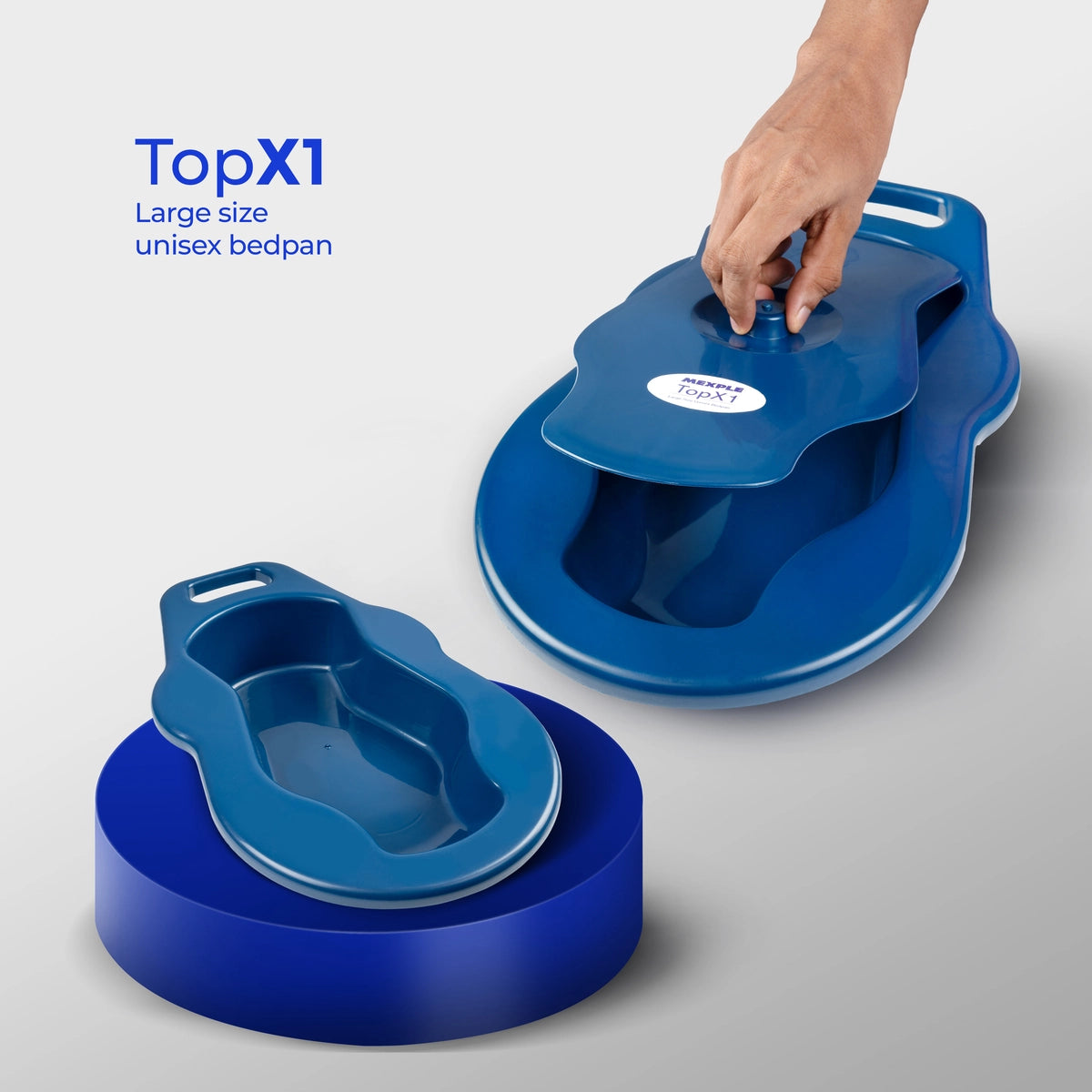 Durable Unisex Bedpan with Lid