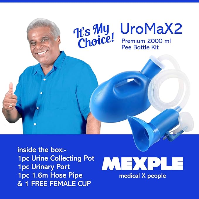 UroMaX2 2000ml M/F Urine Bottle Kit