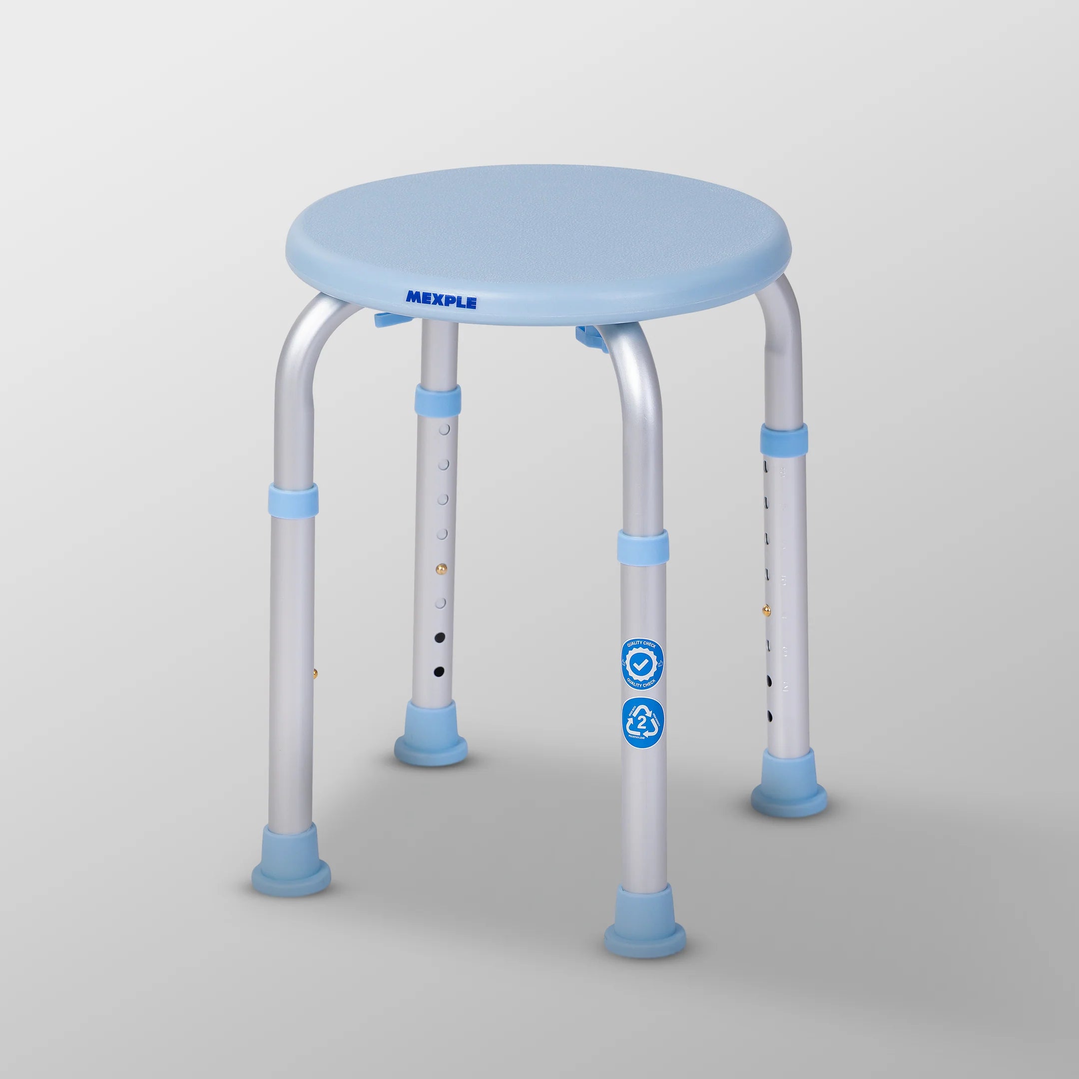 Xera10 Adjustable Anti-Slip Shower Bath Chair Stool